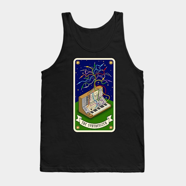 Modular Synthesizer tarot card Tank Top by Mewzeek_T